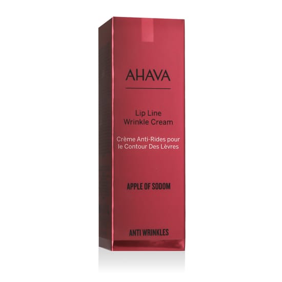Close-up of Ahava anti wrinkles lip line wrinkle cream