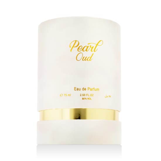 Bottle of Ahmed Al Maghribi Pearl Oud EDP fragrance