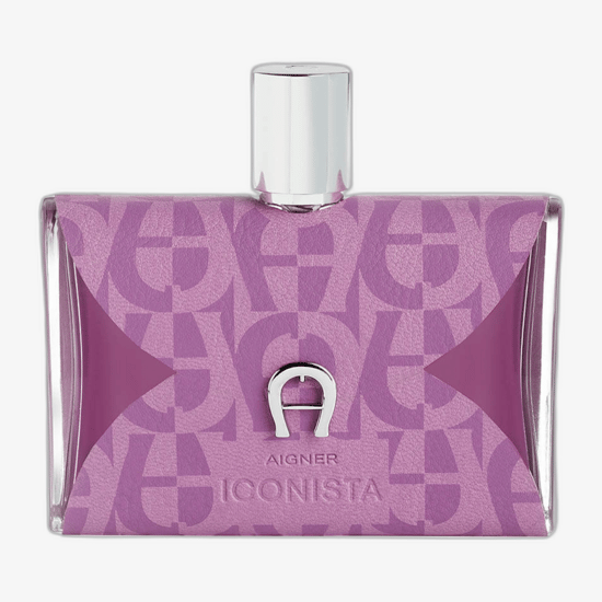 Close-up of Aigner Iconista EDP bottle