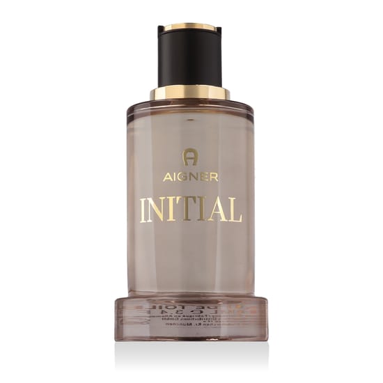 Original packaging of Aigner Initial Eau de Toilette EDT Elegant bottle of Aigner Initial Eau de Toilette EDT