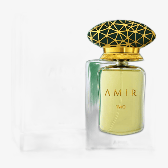 Ajmal Amir Two EDP lahtipakitud pudel, detailne vaade