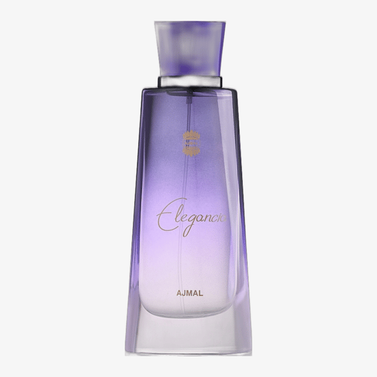 Флакон Ajmal Elegancia EDP с выразительными линиями в минималистичном стиле