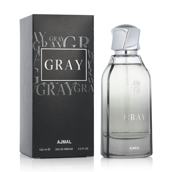 Ajmal Gray EDP pudel, mis esitleb oma elegantset disaini