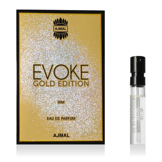 Ajmal Evoke Gold Edition Him EDP – elegant bottle, tester packaging