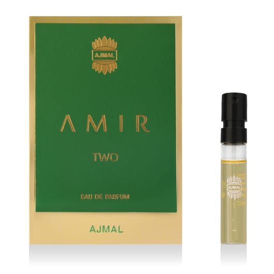 Close-up of Ajmal Amir Two EDP bottle