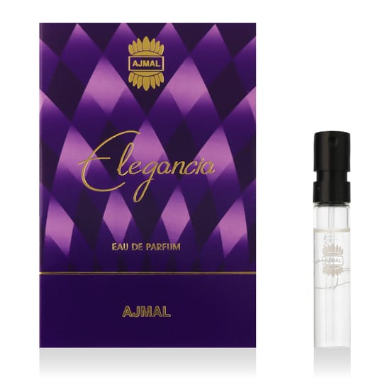 Флакон Ajmal Elegancia EDP с выразительными линиями в минималистичном стиле