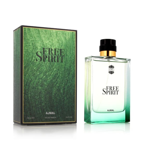 Ajmal Free Spirit EDP elegantne pudel lähedalt, minimalistlik ning modernne stiil