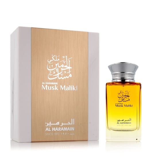 Elegantne pudel Al Haramain Musk Maliki EDP lähedalt