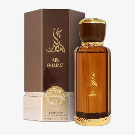 Al Wataniah Ain Emarat EDP – pihustatava näidise disain Pihustatav unisex Al Wataniah Ain Emarat EDP näidis – minimalistlik ja elegantne aroom