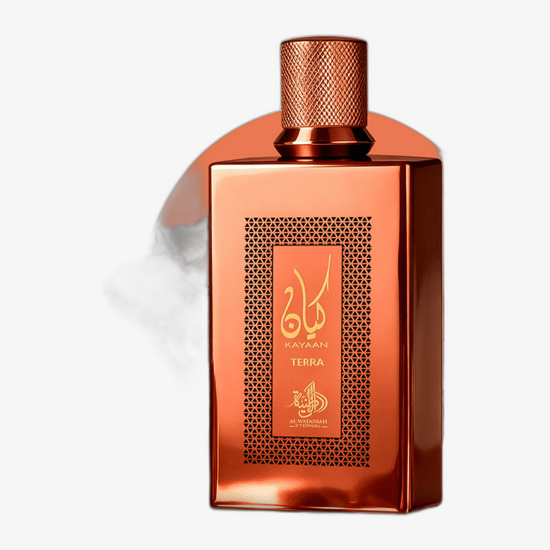 Bottle of Al Wataniah Kayaan Terra EDP up close
