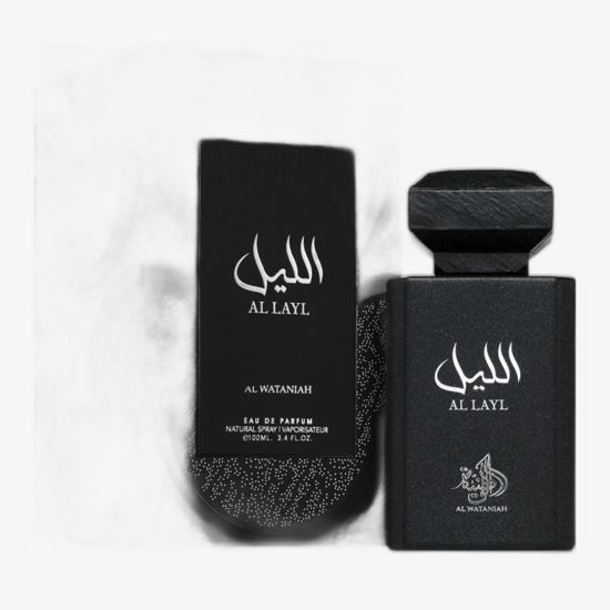 Бутылка Al Wataniah Layali EDP вблизи