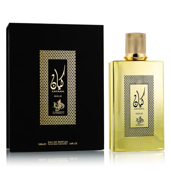 Elegant bottle of Al Wataniah Kayaan Gold Eau De Parfum
