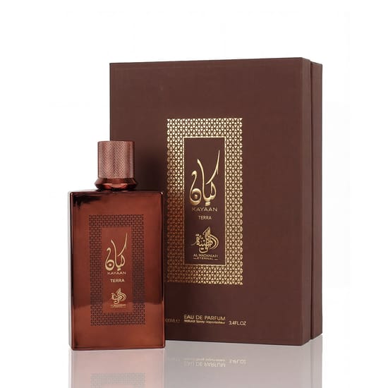 Bottle of Al Wataniah Kayaan Terra EDP up close