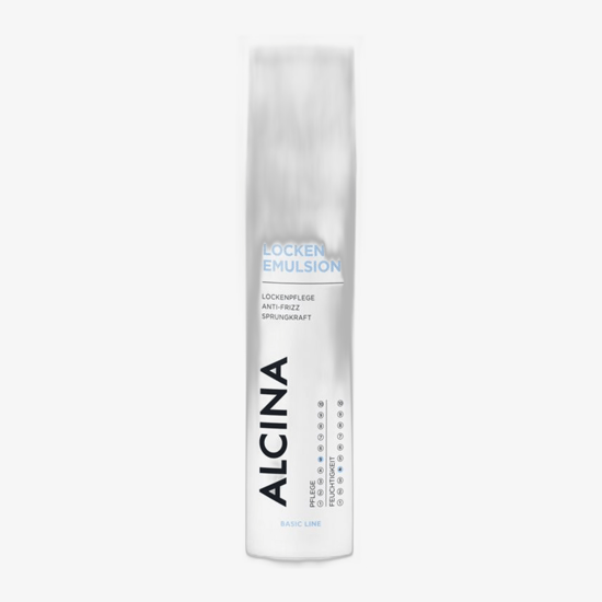 Close-up of Alcina Basic Line Anti Frizz Emulsion Bottle