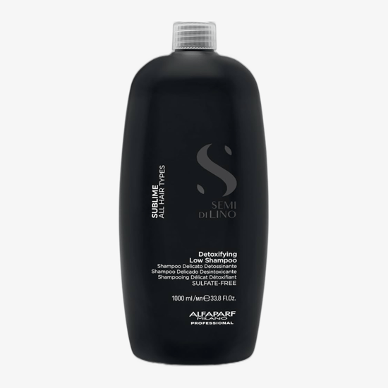 Флакон alfaparf milano semi di lino sublime detoxifying low shampoo 1000 мл