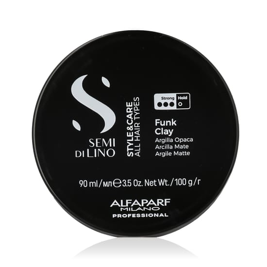 Упаковка Alfaparf Milano Semi Di Lino Funk Clay крупным планом