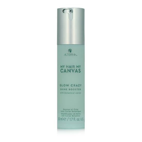 Bottle of alterna my hair. my canvas. glow crazy shine booster