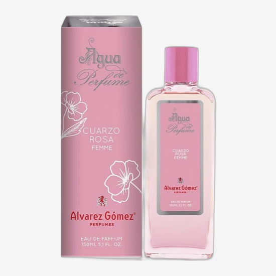 Alvarez Gómez Agua de Perfume Cuarzo Rosa EDP pudeli detailne lähedaltvaade