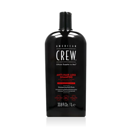 Bottle of American Crew Anti-Hairloss Shampoo 1000 ml