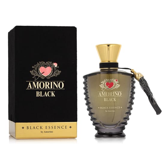 Оригинальная упаковка Amorino Black Essence EDP Элегантный флакон Amorino Black Essence EDP