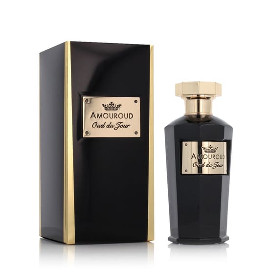 Elegant bottle of Amouroud Oud du Jour EDP