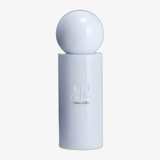 Оригинальная упаковка André Courrèges L'Eau Pâle EDP Бутылка аромата André Courrèges L'Eau Pâle EDP вблизи