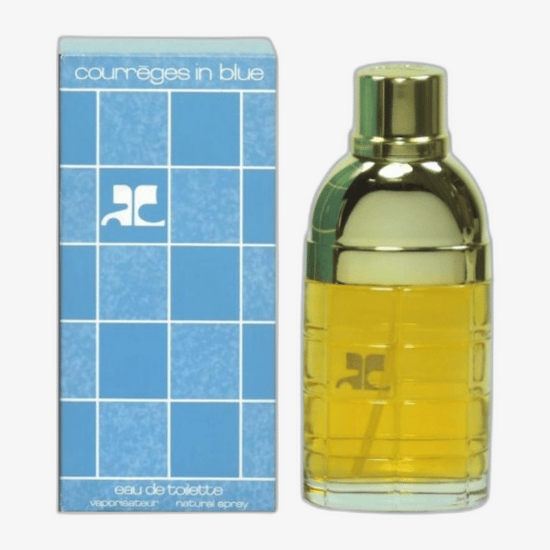 Bottle of André Courrèges Le Messager EDP up close