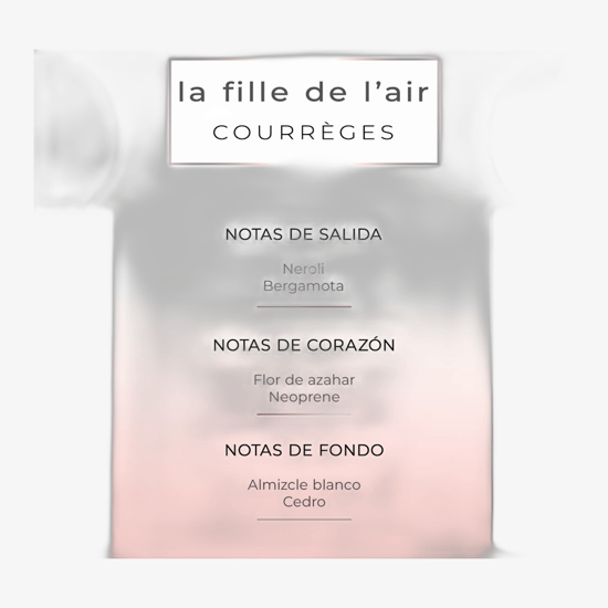 Bottle of André Courrèges Rose de Courreges EDP up close