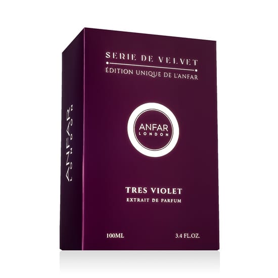 Elegant bottle of anfar 1950 tres violet ep close-up