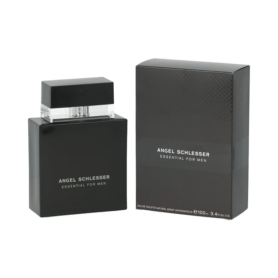 Original packaging of Angel Schlesser Essential for Men EDT Elegant bottle of Angel Schlesser Essential for Men EDT