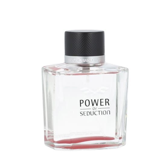 Original packaging of Antonio Banderas Power of Seduction EDT Bottle of Antonio Banderas Power of Seduction EDT up close
