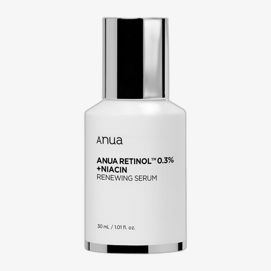 Упаковка сыворотки Anua Retinol 0.3 Niacin Фотография бутылочки сыворотки Anua Retinol 0.3 Niacin