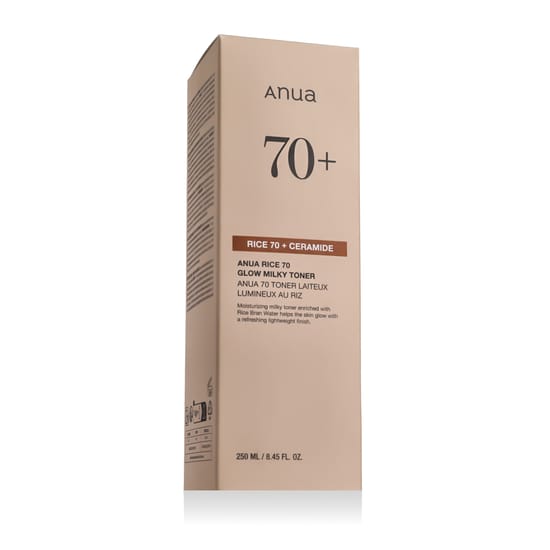 Bottle of Anua Rice 70 Glow Milky Toner with Radiance Effect