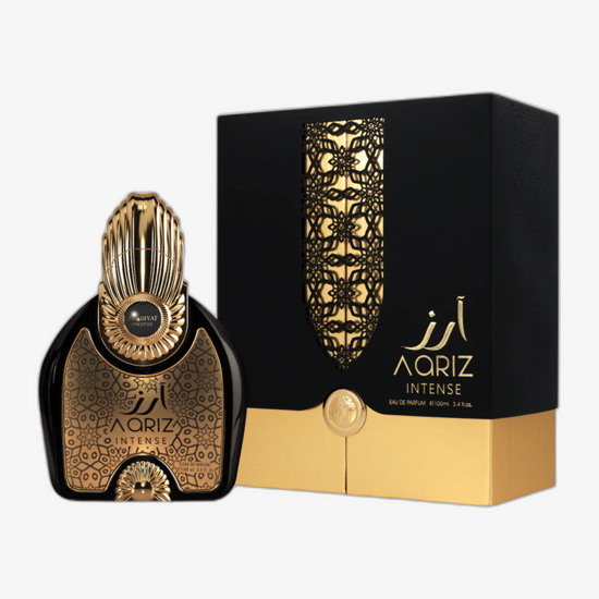 Arabiyat Prestige Aariz Intense EDP packaging Elegant bottle of Arabiyat Prestige Aariz Intense EDP
