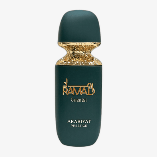 Elegant bottle of Arabiyat Prestige Ramad Oriental EDP