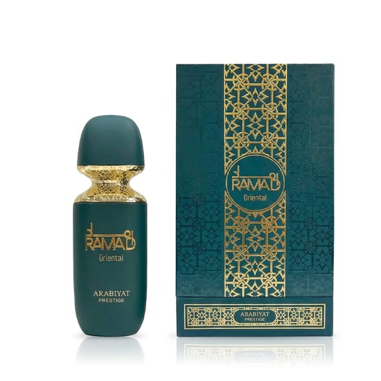 Elegant bottle of Arabiyat Prestige Ramad Oriental EDP