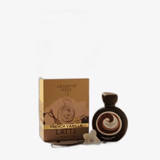 Elegant bottle of Arabiyat Sugar French Vanilla Latte EDP