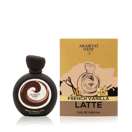 Elegant bottle of Arabiyat Sugar French Vanilla Latte EDP