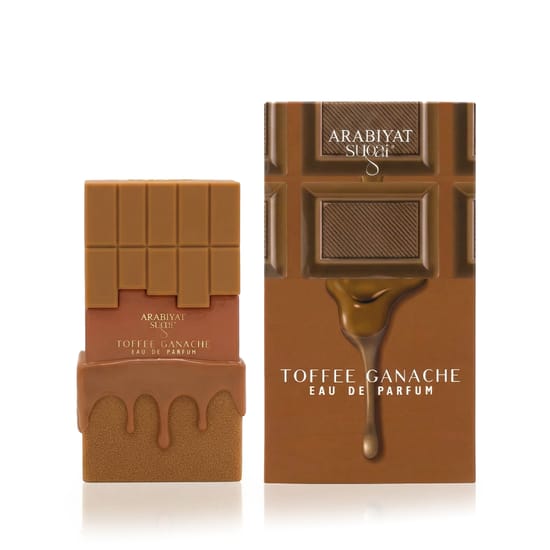 Elegant bottle of Arabiyat Sugar Toffee Ganache EDP
