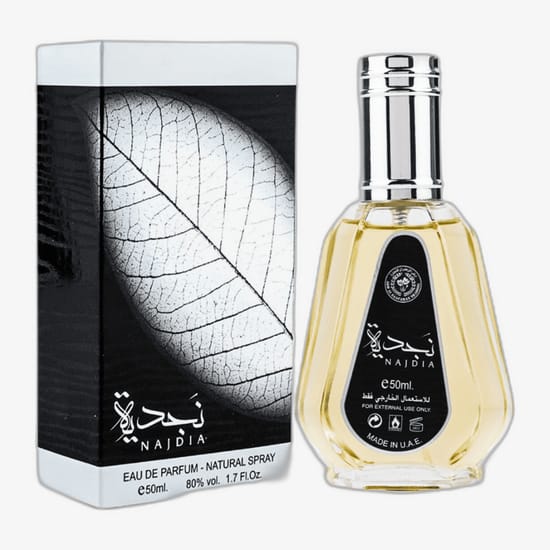 Elegant bottle of Ard Al Zaafaran Najdia EDP