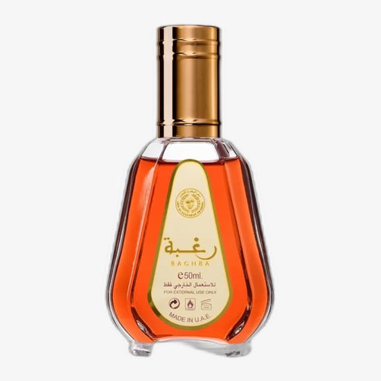 Elegant bottle of ard al zaafaran raghba edp
