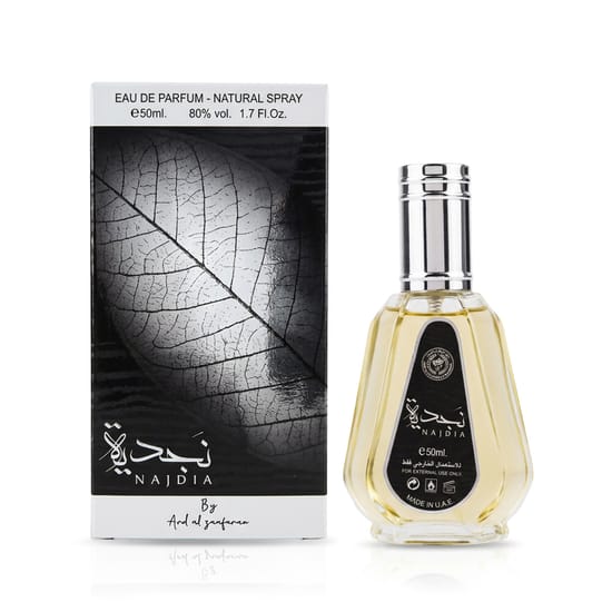 Elegant bottle of Ard Al Zaafaran Najdia EDP