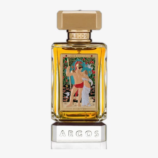 Оригинальная упаковка Argos Love Triumphs Over War EDP Элегантный флакон Argos Love Triumphs Over War EDP