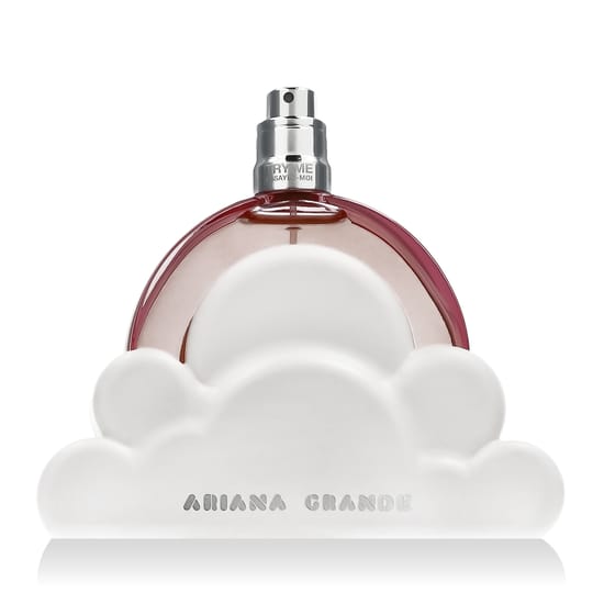 Close-up of the Ariana Grande Cloud Pink EDP bottle