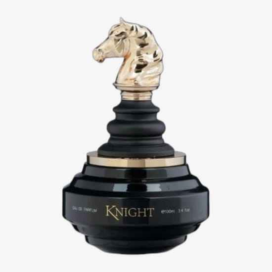 Armaf Checkmate Black Knight EDP 2ml spray sample close-up, refined and minimalist styling