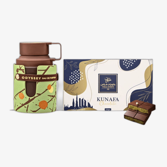 Бутылка armaf chocolate kunafa edp вблизи