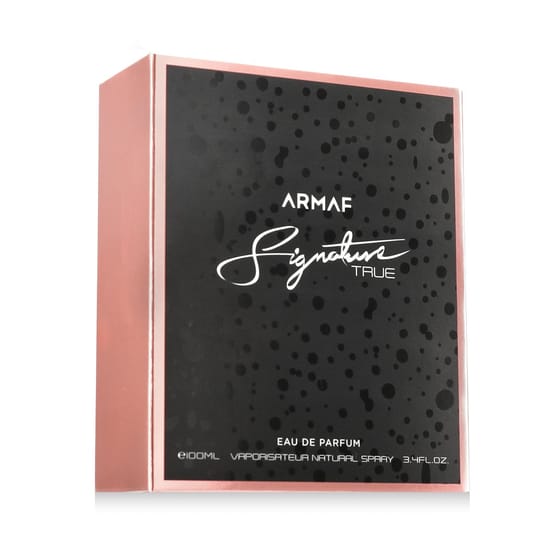 Sleek bottle of Armaf Signature True EDP