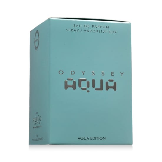 Bottle of Armaf Odyssey Aqua Edition EDP up close