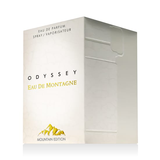 Stiilne pudel Armaf Odyssey Eau de Montagne EDP, minimalistliku disainiga unisex lõhn