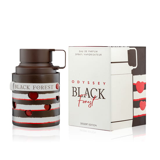 Elegant bottle of Armaf Odyssey Black Forest EDP